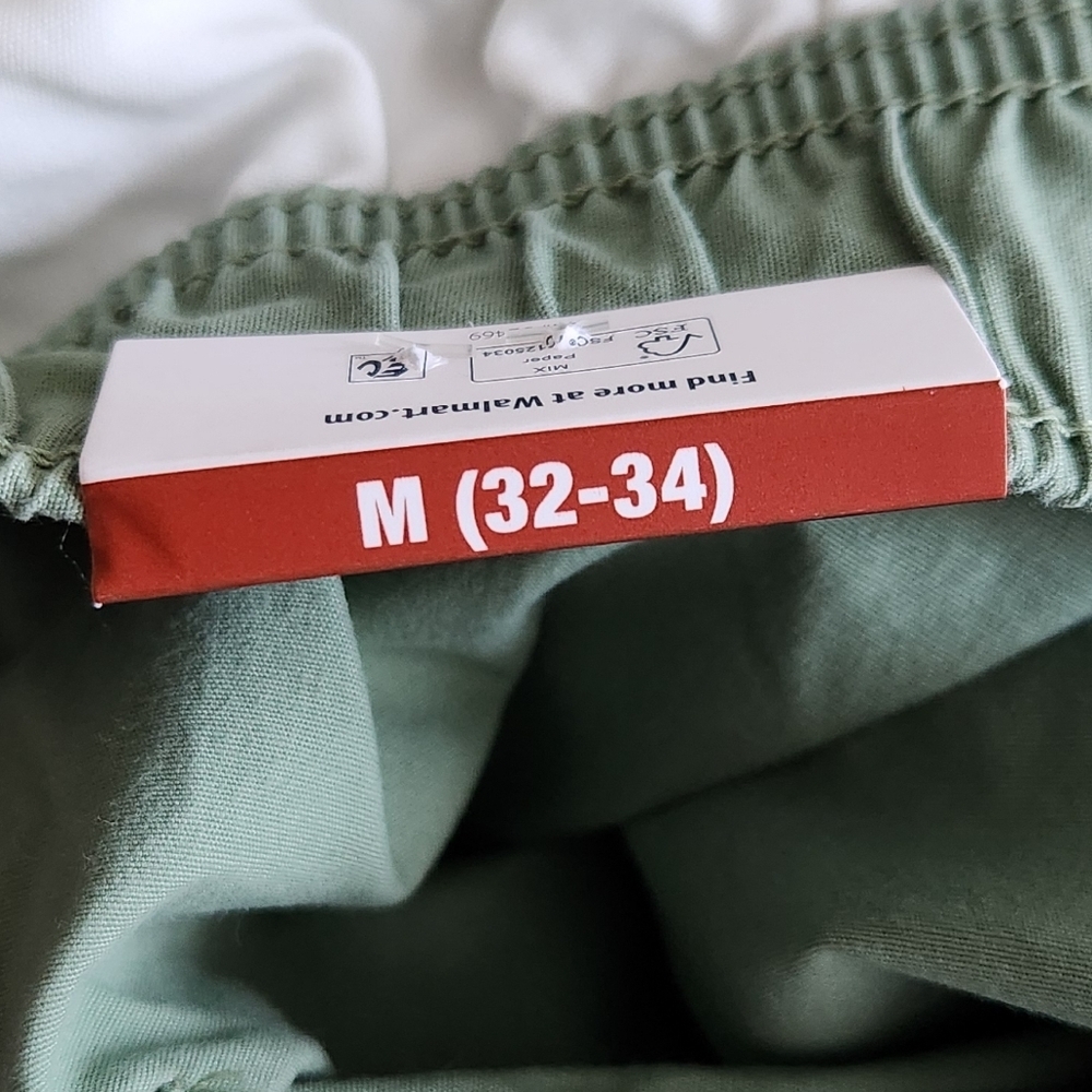 🩳 George Men’s Green Pull-On Cargo Shorts – Size Medium (32–34), NWT, 8” Inseam - Picture 6 of 13